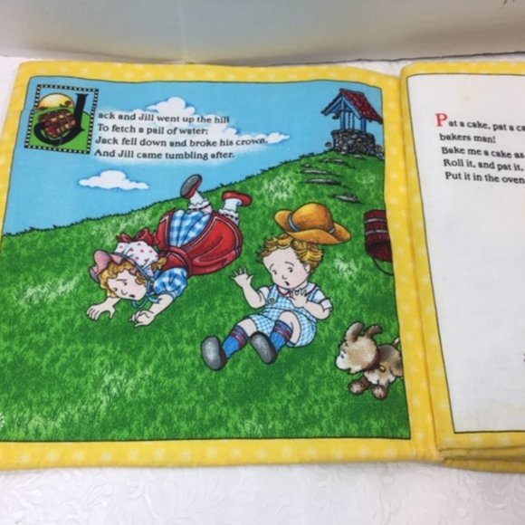 Mary Engelbreit's Mother Goose Vol 1 Soft Cloth Fabric Baby Book 9.5" - Picture 4 of 10